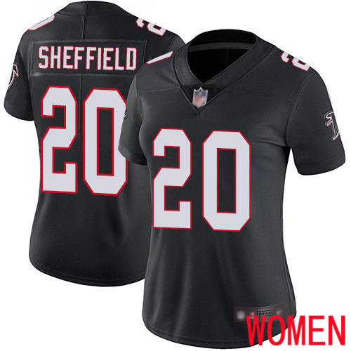 Atlanta Falcons Limited Black Women Kendall Sheffield Alternate Jersey NFL Football #20 Vapor Untouchable->atlanta falcons->NFL Jersey